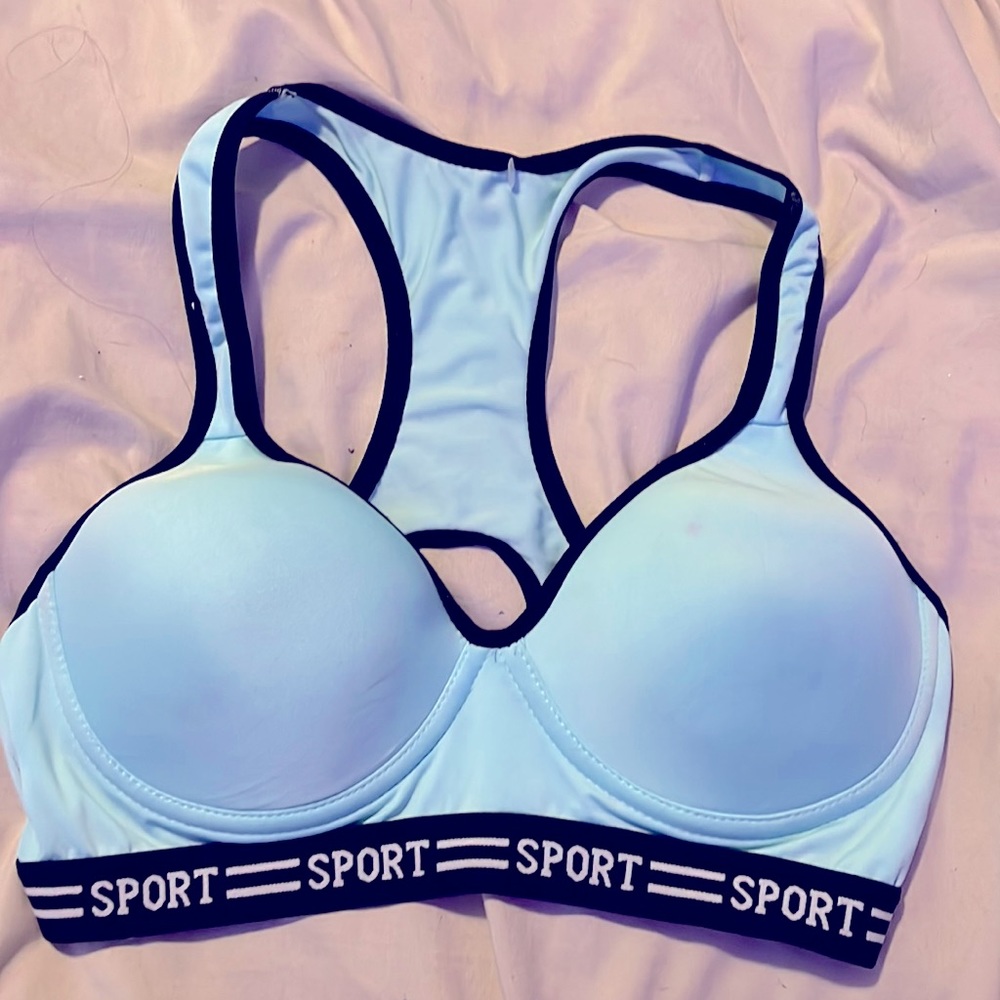 Item-sport bra brand-Active Colour-blue/cyan